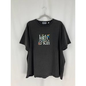 Kith And Kin Jacobean Vintage Washed Tee Shirt Mens XXL Black New